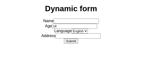 form output without validation